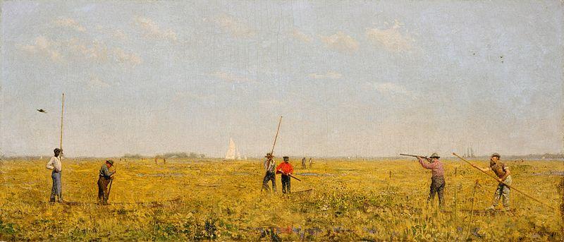 Thomas Eakins Pushing for Rail Norge oil painting art